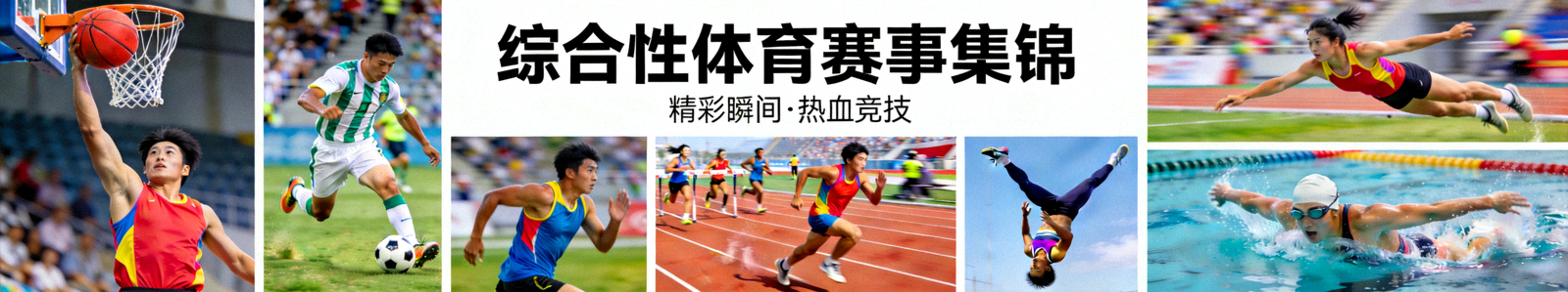 综合性体育赛事集锦，包含多种运动项目精彩瞬间